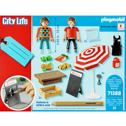 Playmobil 71388 - City Life - Kaufland Gemüsestand Supermarkt Zubehör