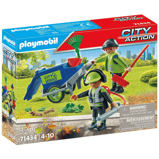 Playmobil 71434 - City Action - Stadtreinigung Müllabfuhr Laubbläser