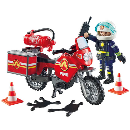 Playmobil 71466 - City Action - Feuerwehrmotorrad am Unfallort