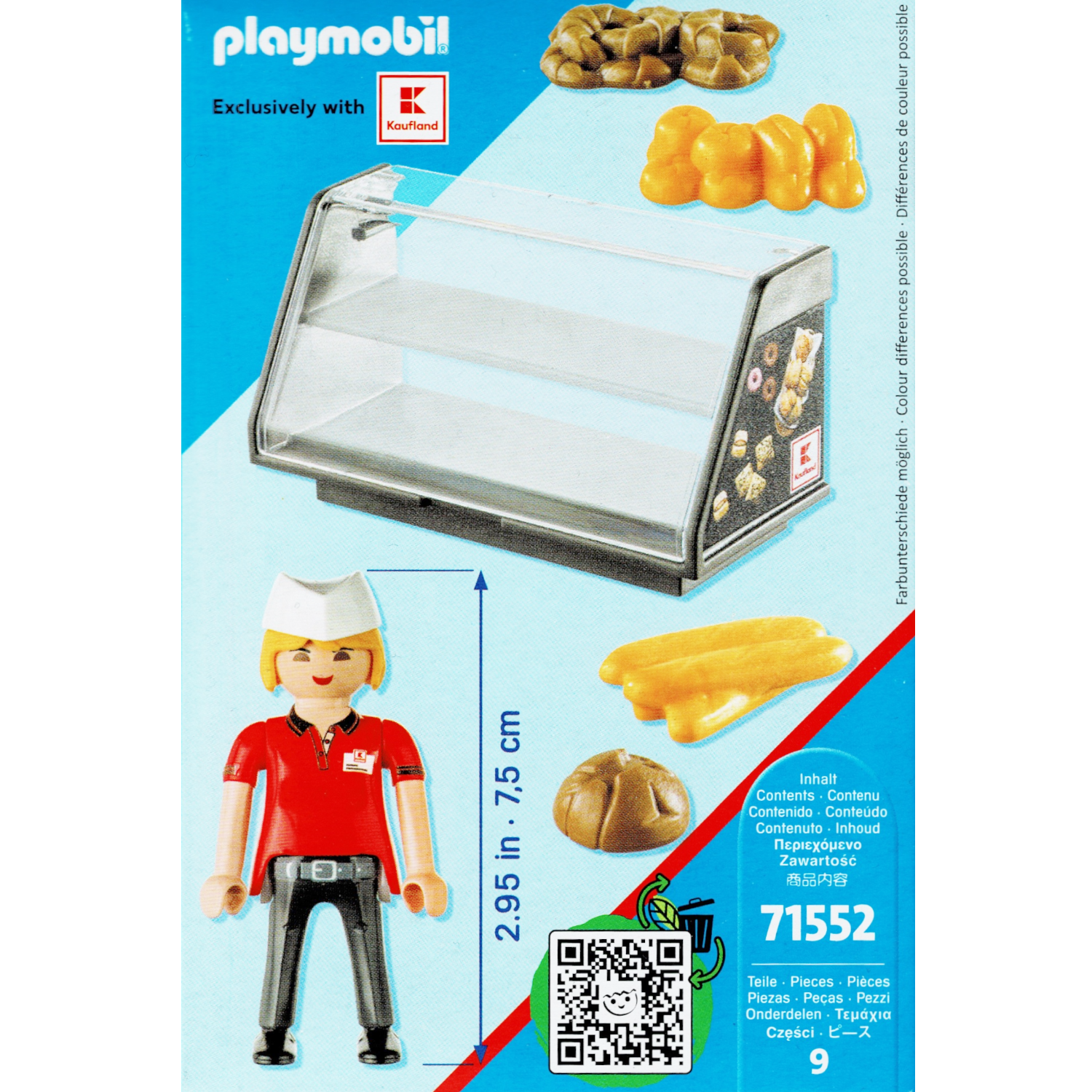 Playmobil 71552 - City Life - Kaufland Brotverkäuferin Bäckerei Theke Supermarkt
