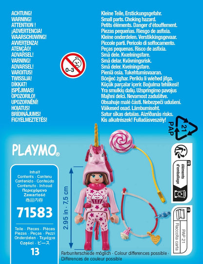 Playmobil 71583 - Einhorn Kostüm für Mädchen mit Luftballon & Silikonarmband