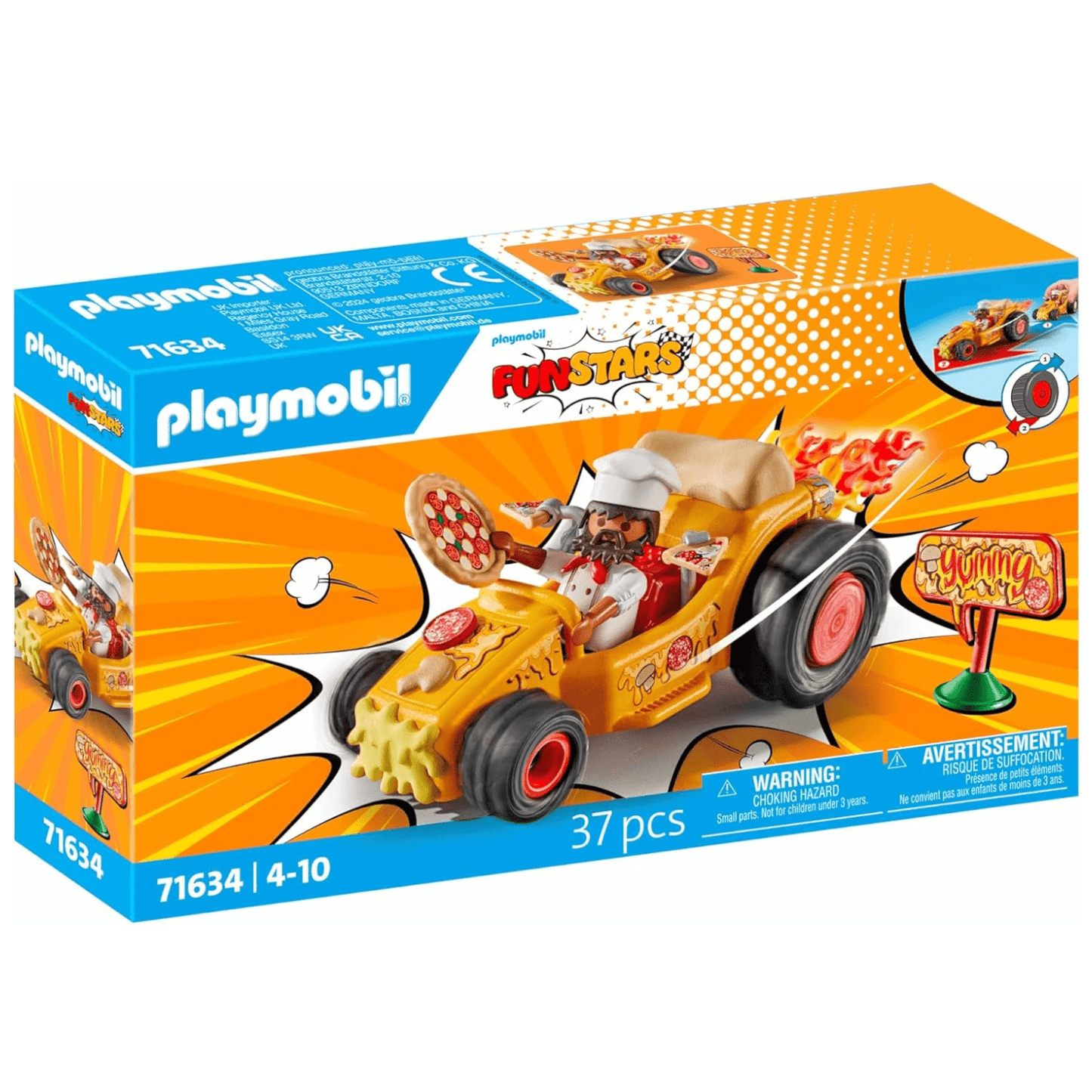 Playmobil 71634 - Funstars - Rasende Pizza Kart Racing Renn-Action