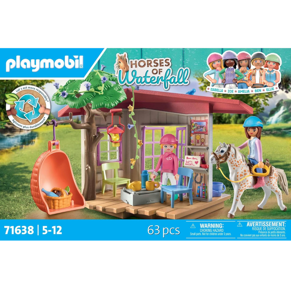 Playmobil 71638 - Horses of Waterfall - Geheimes Clubhaus für Pferdefans