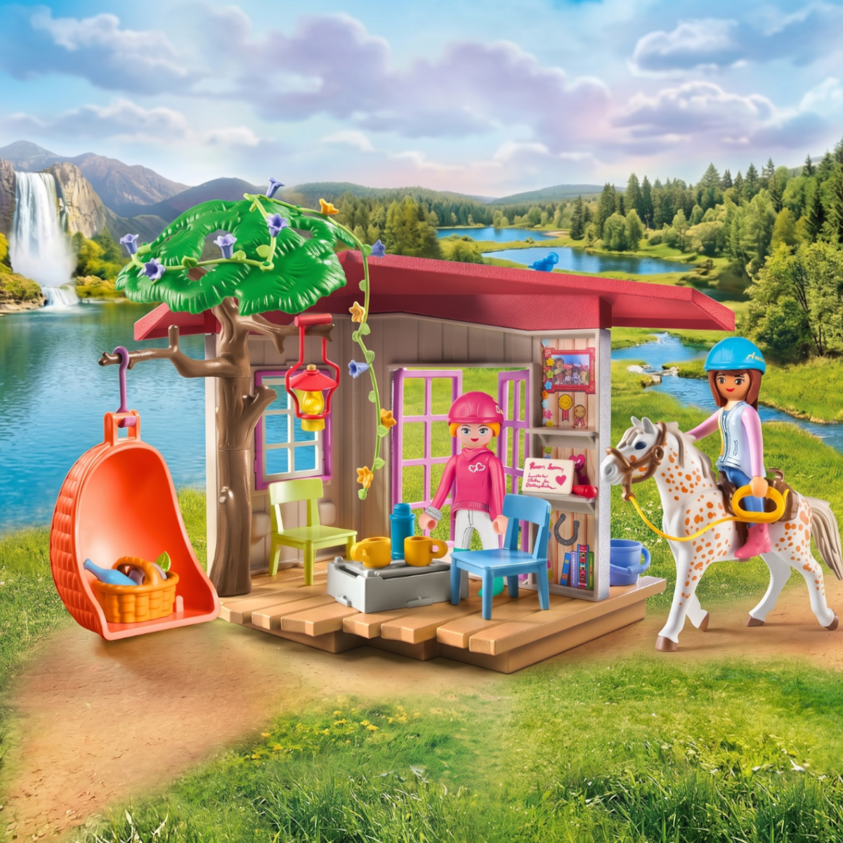 Playmobil 71638 - Horses of Waterfall - Geheimes Clubhaus für Pferdefans