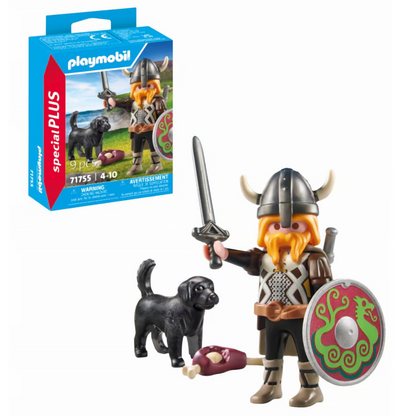 Playmobil 71755 - Wikinger mit Wachhund - Ritterkämpfe