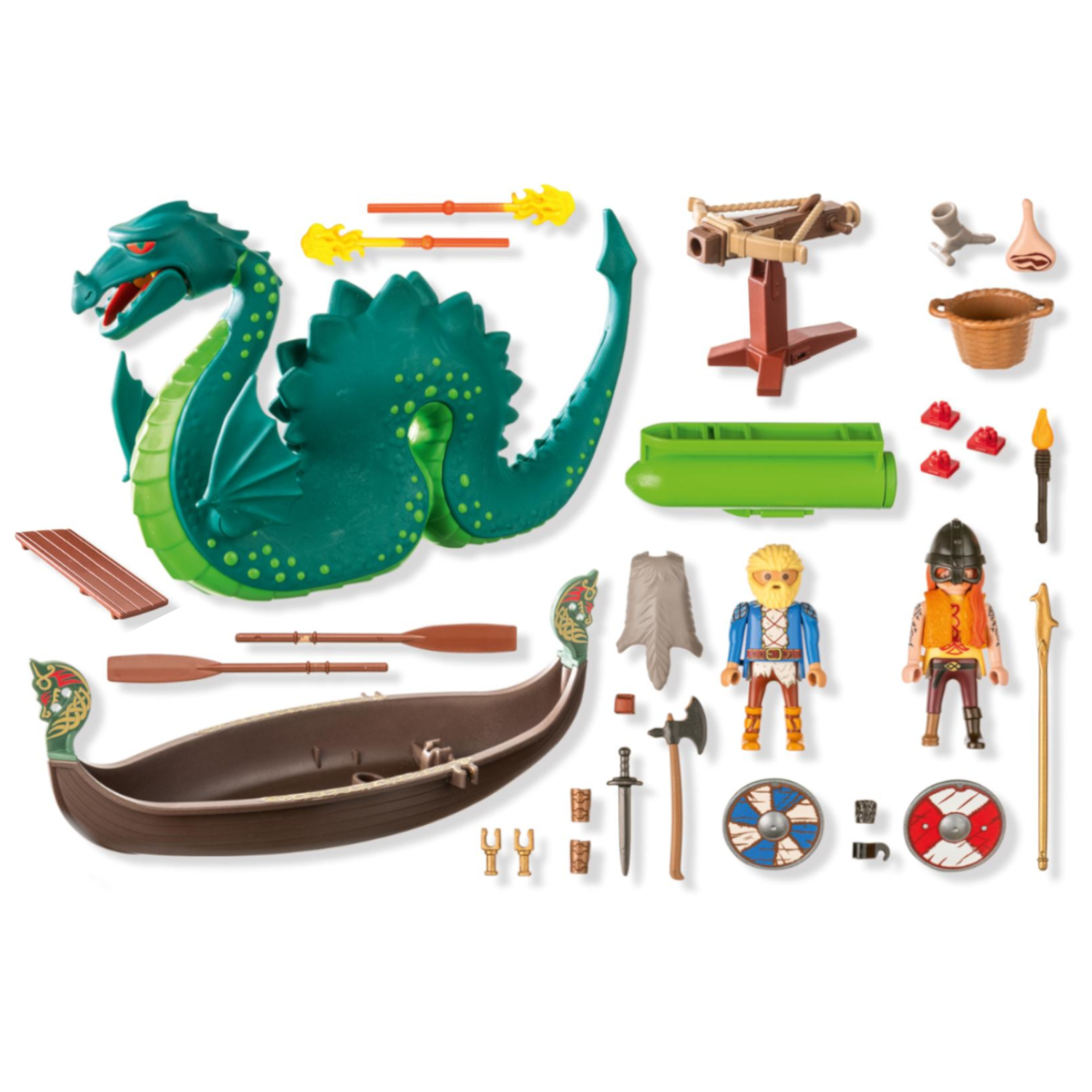 Playmobil 71830 - Wikinger mit Seeungeheuer - Drachenfigur