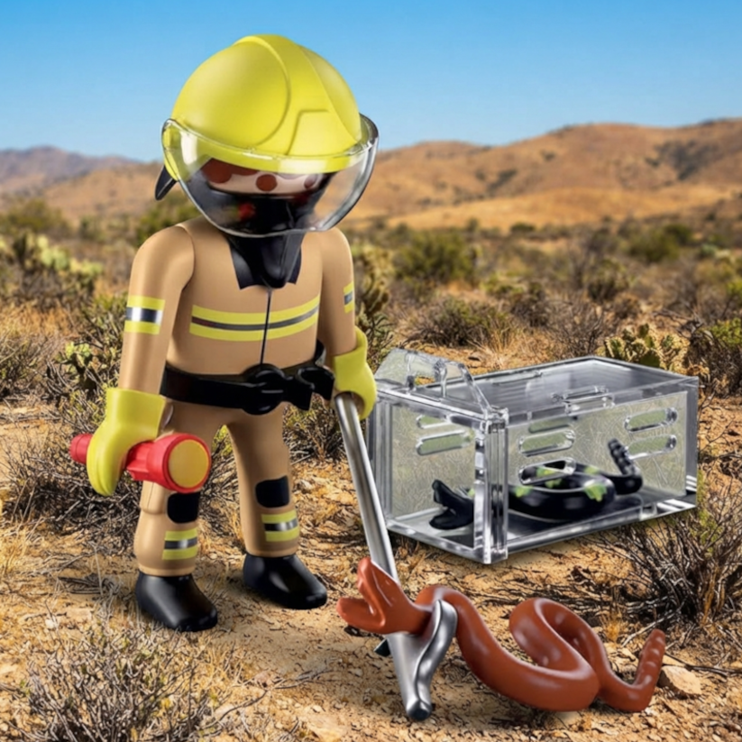 Playmobil 71882 - Feuerwehrmann fängt giftige Schlange