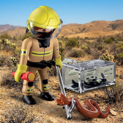 Playmobil 71882 - Feuerwehrmann fängt giftige Schlange