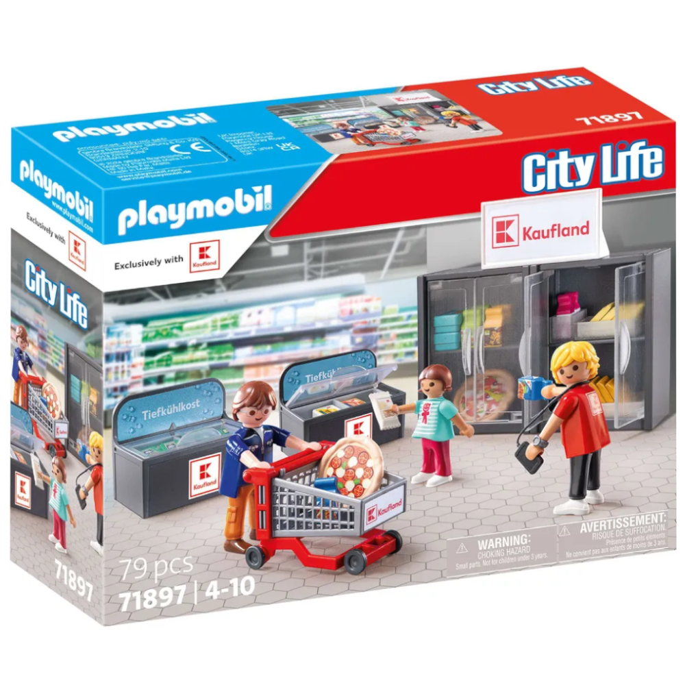 Playmobil 71897 - Kaufland Kühlabteilung Tiefkühltruhe mit Lebensmittel