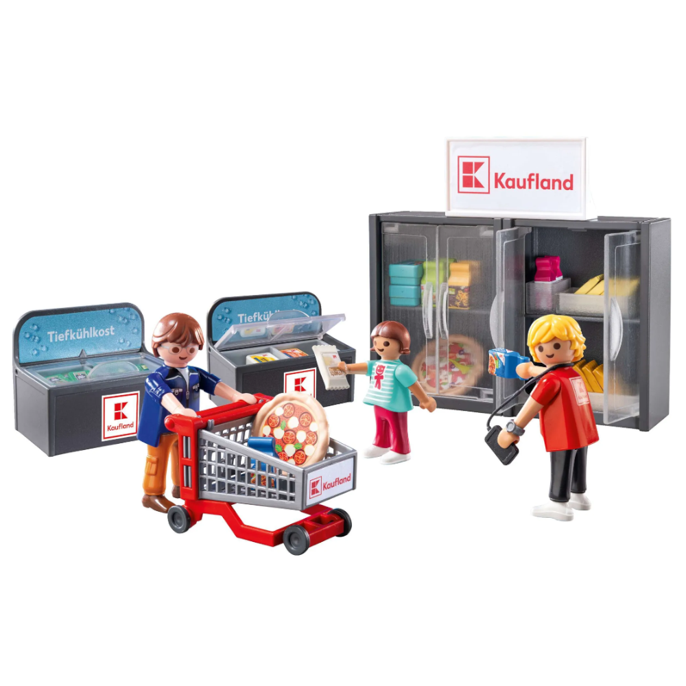 Playmobil 71897 - Kaufland Kühlabteilung Tiefkühltruhe mit Lebensmittel