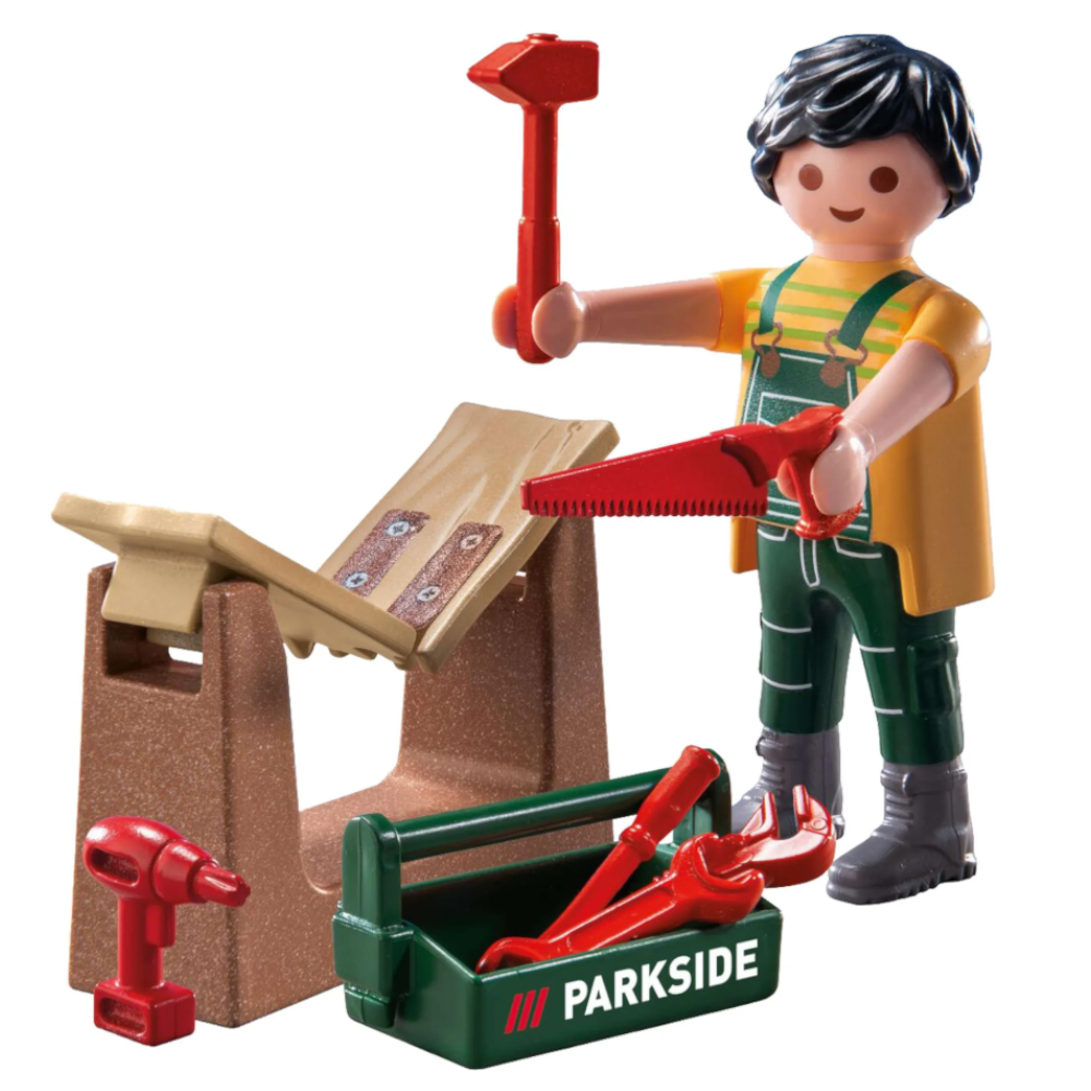 Playmobil 71902 - Kaufland Handwerker mit Parkside Werkzeug