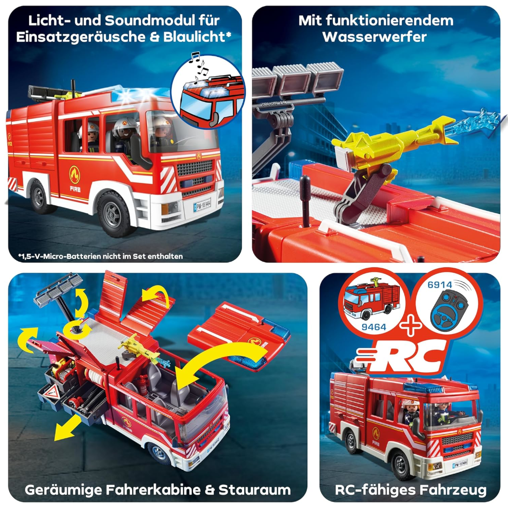 Playmobil 9464 - Action Heroes - Feuerwehr-Rüstfahrzeug mit Licht und Sound