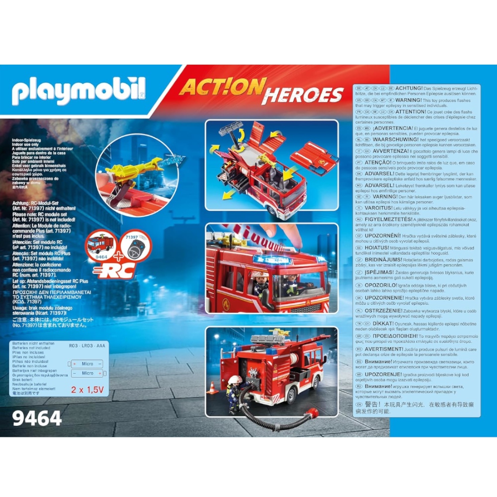 Playmobil 9464 - Action Heroes - Feuerwehr-Rüstfahrzeug mit Licht und Sound