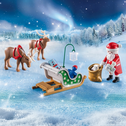 Playmobil 9496 - Christmas - Weihnachtsmann mit Rentierschlitten Geschenke