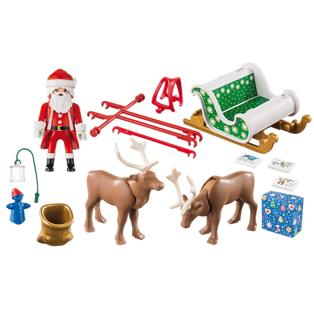 Playmobil 9496 - Christmas - Weihnachtsmann mit Rentierschlitten Geschenke