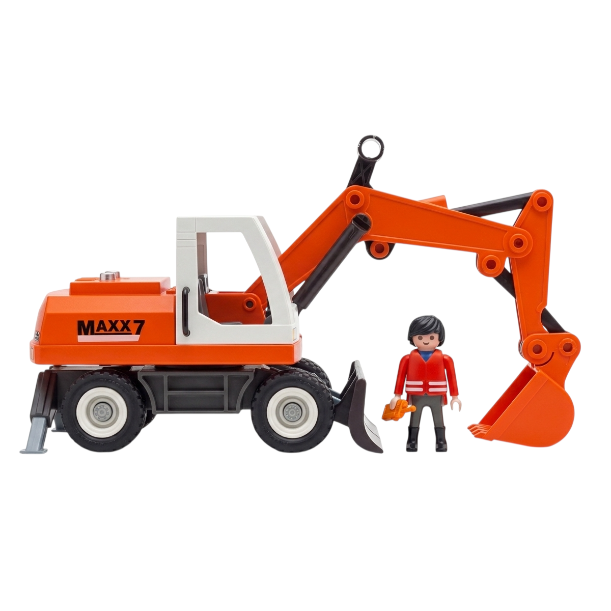 Playmobil 9800 - City Action - Bagger mit Räumschild Baustelle