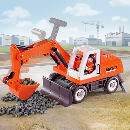 Playmobil 9800 - City Action - Bagger mit Räumschild Baustelle