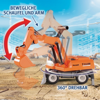 Playmobil 9800 - City Action - Bagger mit Räumschild Baustelle