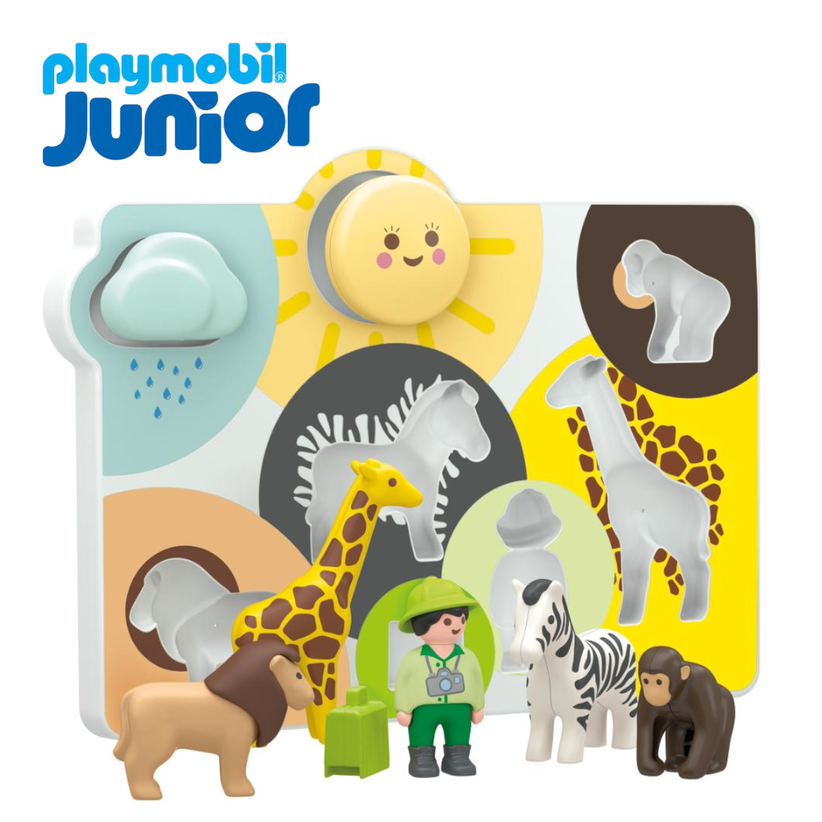Playmobil JUNIOR 71655 - Mein erstes Safari Puzzle ab 1 Jahr - Babyspielzeug