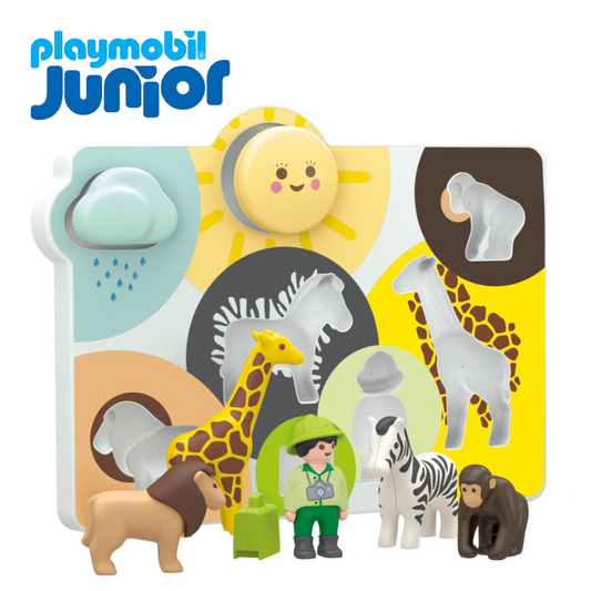 Playmobil JUNIOR 71655 - Mein erstes Safari Puzzle ab 1 Jahr - Babyspielzeug