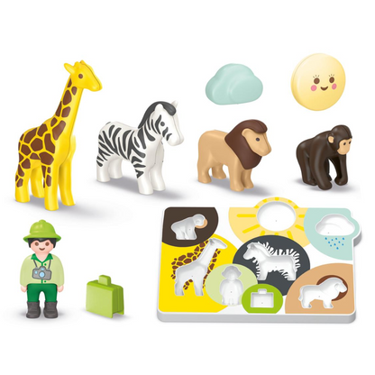 Playmobil JUNIOR 71655 - Mein erstes Safari Puzzle ab 1 Jahr - Babyspielzeug