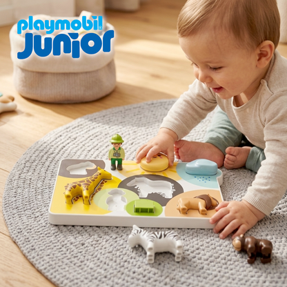 Playmobil JUNIOR 71655 - Mein erstes Safari Puzzle ab 1 Jahr - Babyspielzeug