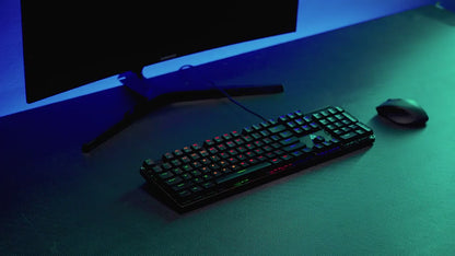 Aukey KM-G16 Gaming-Tastatur Mechanisch Deutsch Farbwechsel RGB