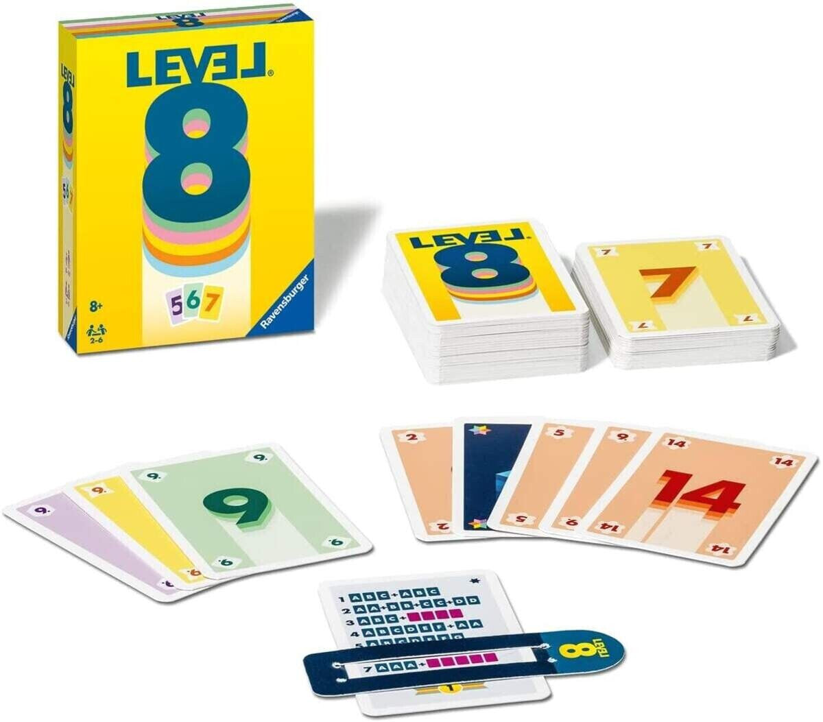 Ravensburger Level 8 - Kartenspiel für 2-6 Spieler ab 8 Jahren