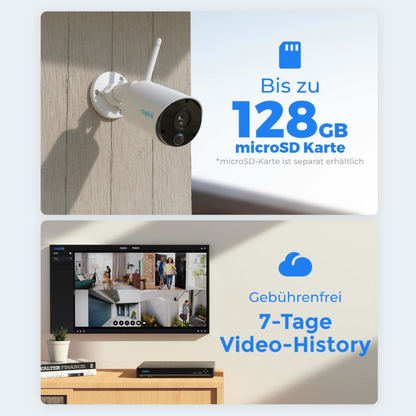 Reolink Argus Eco Überwachungskamera Akku WLAN IP65 Wetterfest Außenkamera