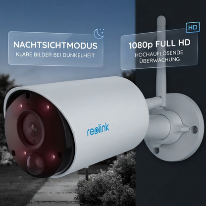 Reolink Argus Eco Überwachungskamera Akku WLAN IP65 Wetterfest Außenkamera