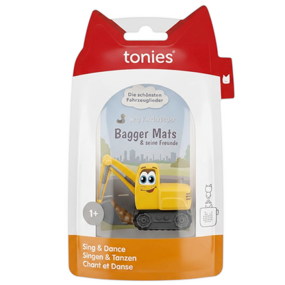 Tonies Figur Kinderlieder Bagger Mats & seine Freunde - Verpackung Neu 2026