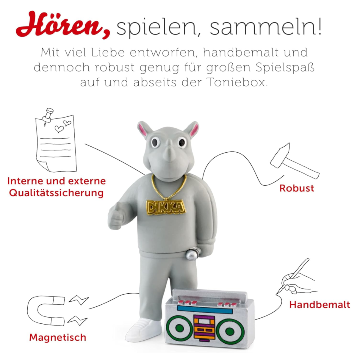 Tonies Hörfigur DIKKA - Oh Yeah! - Kinder Musik ab 5 Jahren