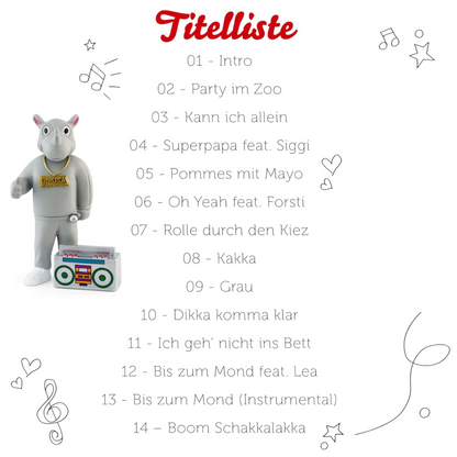 Tonies Hörfigur DIKKA - Oh Yeah! - Kinder Musik ab 5 Jahren