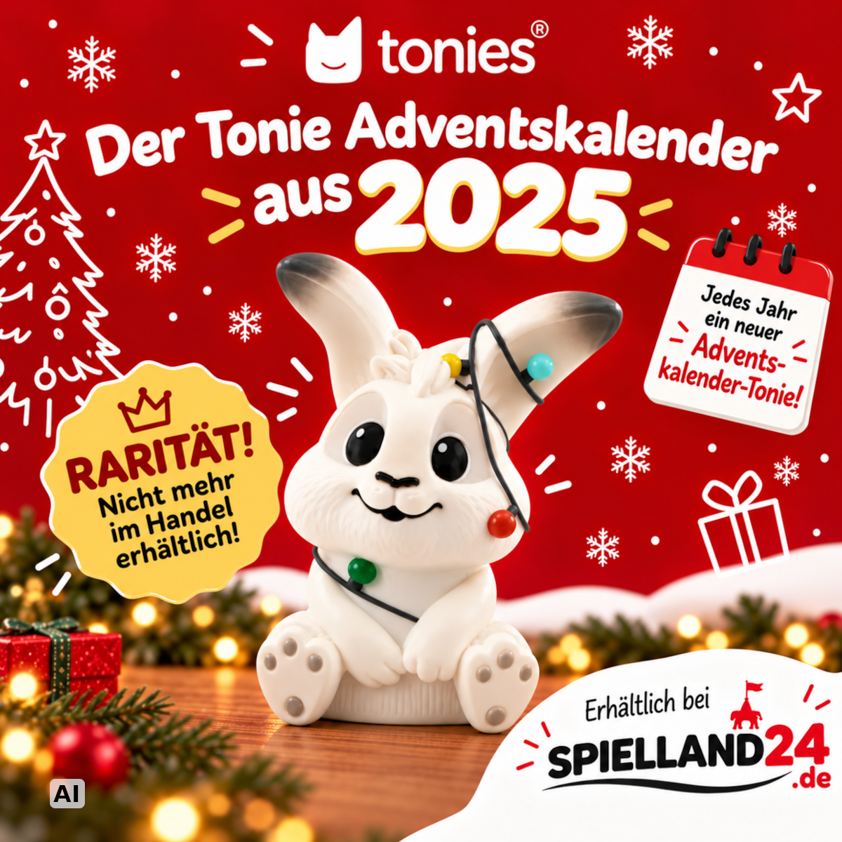 Tonies Adventskalender 2025 - Flöckchen und die verschwundenen Weihnachtslichter