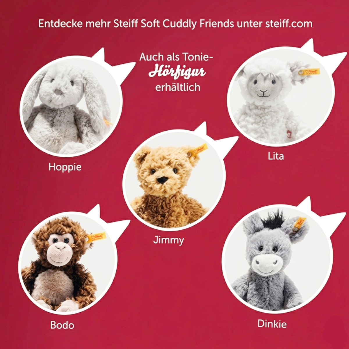 Tonies Hörspiel Steiff Soft Cuddly Friends Dinkie Esel - Rarität