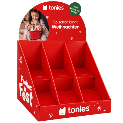 Tonies Werbeaufsteller Display Karton Weihnachten 2026 - Dekoständer