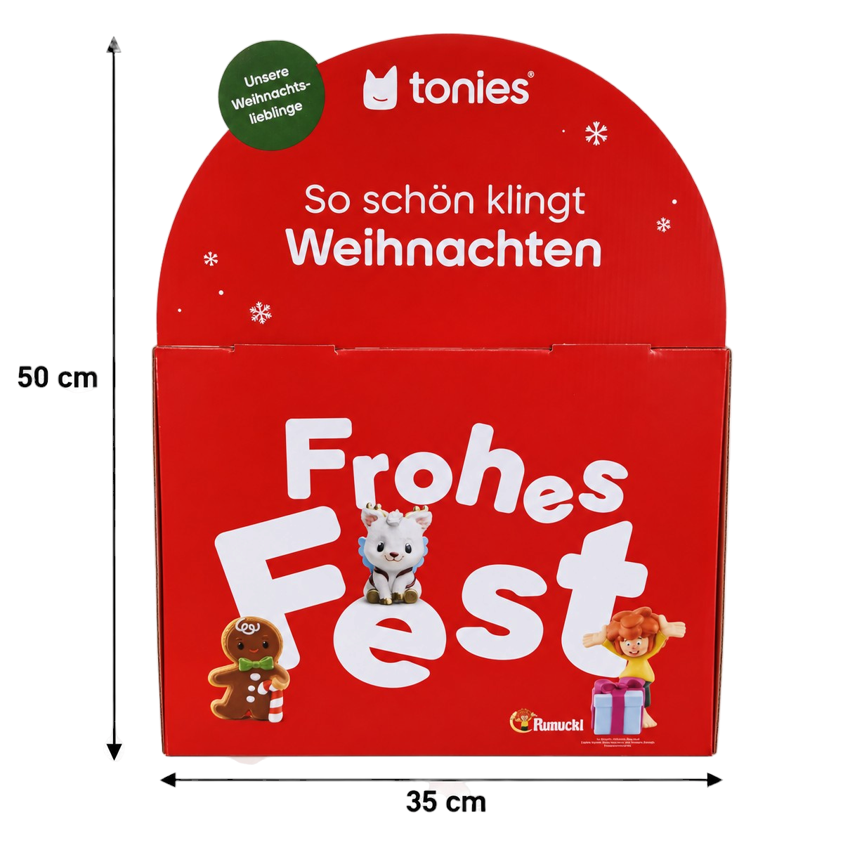 Tonies Werbeaufsteller Display Karton Weihnachten 2026 - Dekoständer