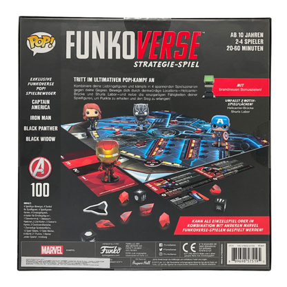 Funko Pop Marvel Brettspiel Strategiespiel Funkoverse mit 4 Figuren (Deutsch)